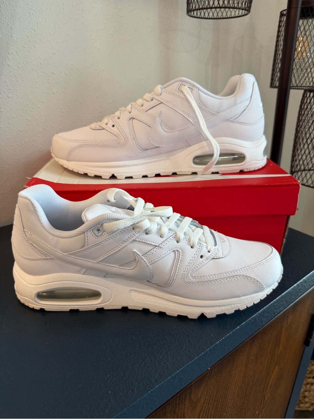 Nike White Low-Top Air-Cushioned Sneakers